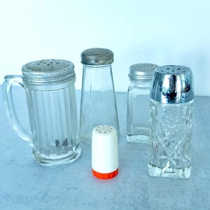 Vintage Salt Shakers Assorted Group of 5 Shakers