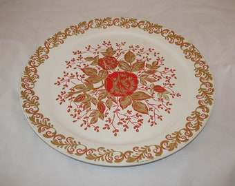 1950 年代のヴィンテージ モッド 光沢仕上げアルミ脚付きトレイ - Etsy