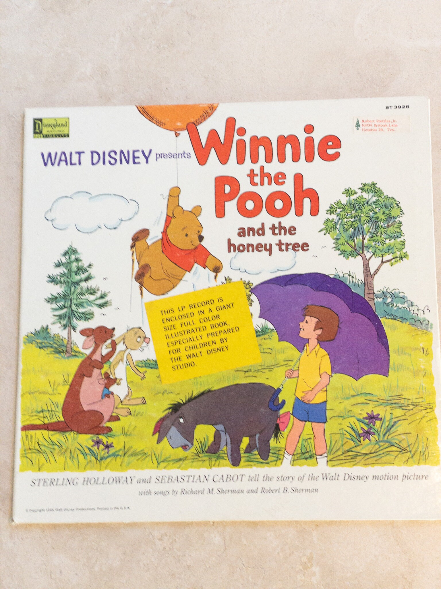 ＭCMLXVI ＷＡLT DISNEY PROD. POOH 1966 MCMLXVI WALT DISNEY PROD. POOH 1966Vintage Disney Vinyl Winnie