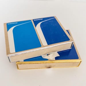 Vintage-Congres Cel-U-Tone Finish Schlumberger Boxed Spielkarten