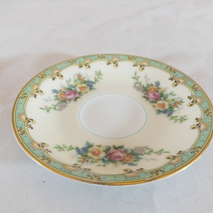 Noritake Esmond Muster Unterteller, mintgrün und floral gemustert Bone China