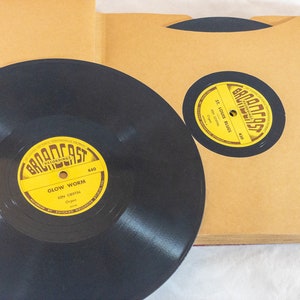 Vintage Ken Griffin Organ Vinyl Record - 78 RPM Broadcast 430, 7 Record Album