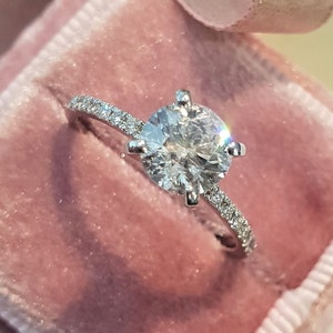 2 Carat G SI1 Brilliant Cut Natural Diamond Ring | 4 Prong Ring | Round Cut Ring | Designer Engagement Ring | 2CT Diamond Engagement Ring