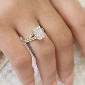 2 Carat Radiant Cut Diamond Ring, Radiant Cut Diamond Engagement Ring, Lab Grown Diamond Engagement Ring, CVD Diamond Ring, IGI Certified