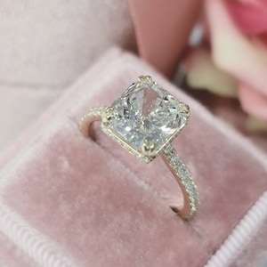3 Karat Diamantringe für Jubiläum, Hochzeitsringe für Frauen, Hochzeitsringe für Mädchen, Golddiamantring für Verlobung