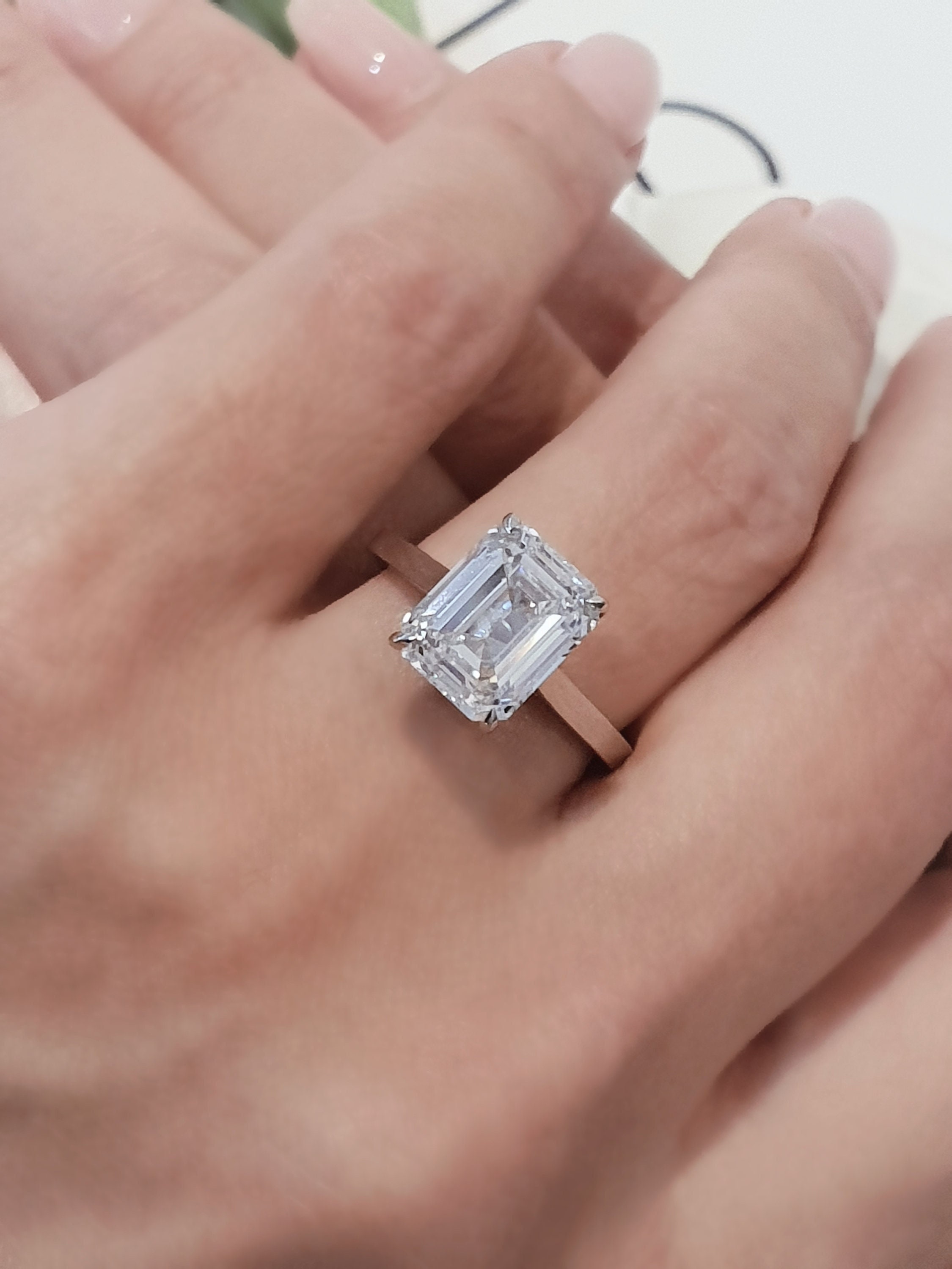 Gia Certified Carat Emerald Cut Diamond Ring Ph
