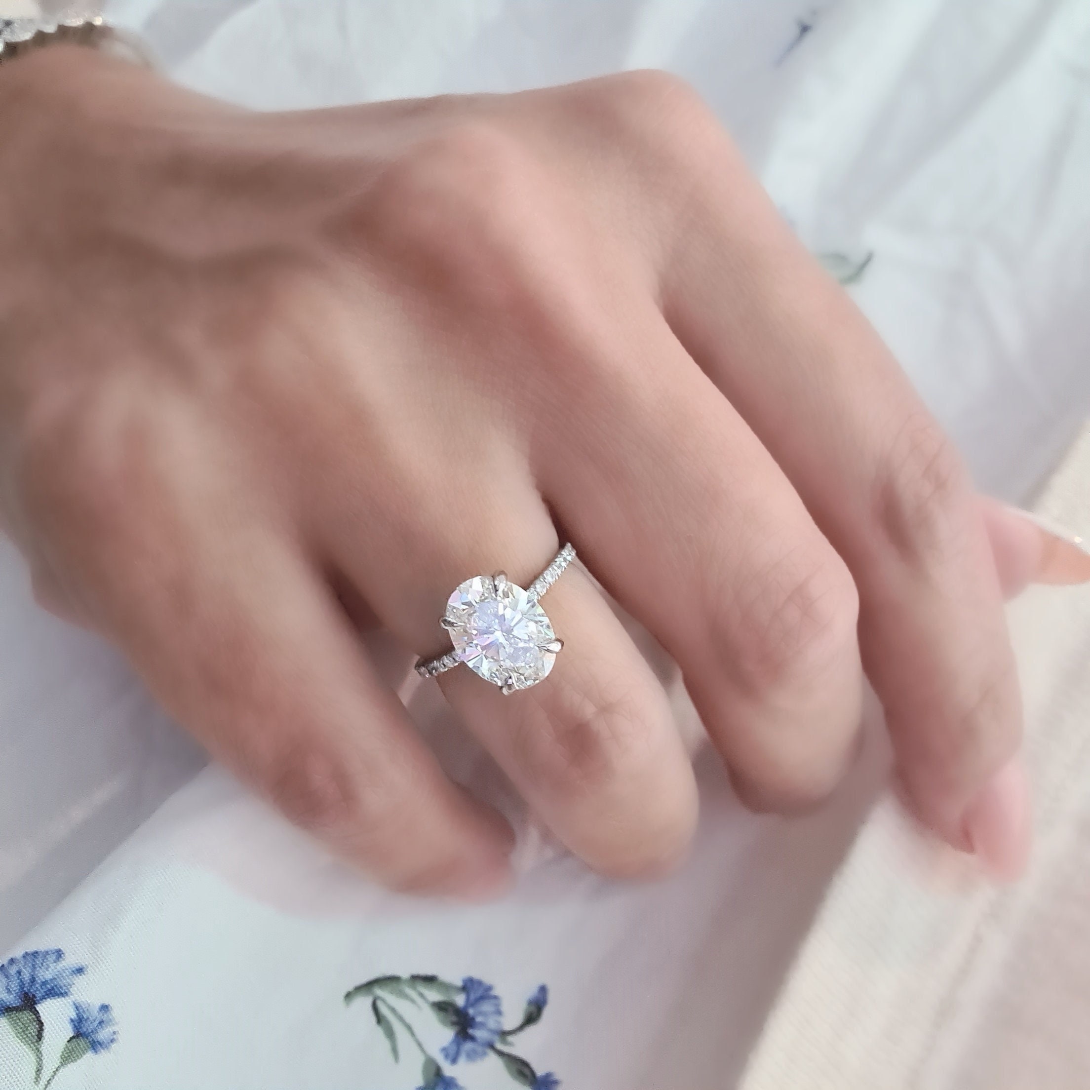 Oval engagement rings 3 carat sale