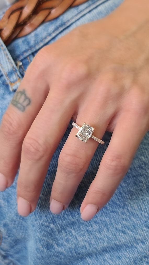1.6 carat princess cut clearance diamond ring