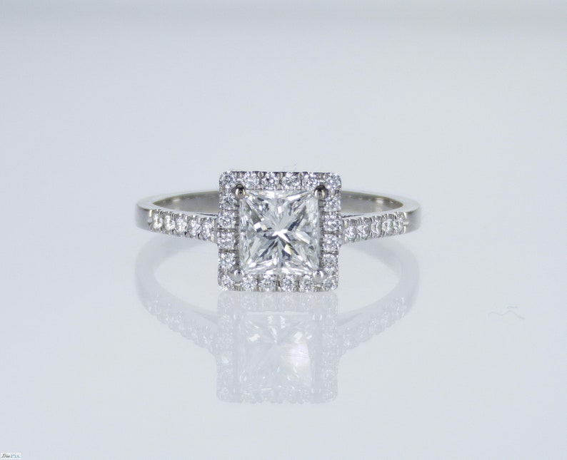 2 CARAT Princess Cut Engagement Ring IGl Certified Diamond | Etsy