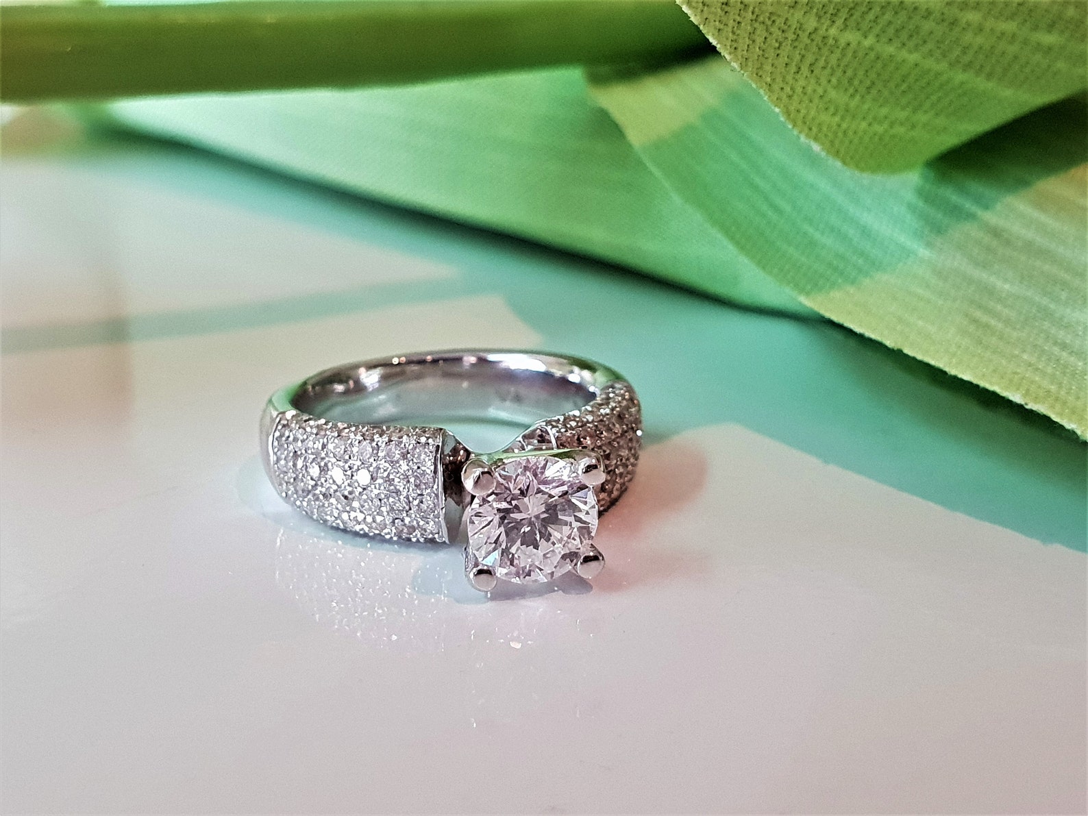 2 Carat Lab Grown Diamond Engagement Ring 2ct Round Cut Etsy