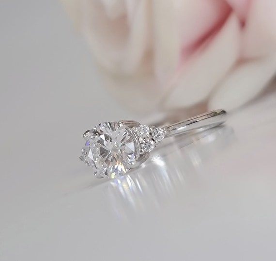 1.10 カラット ラウンド IGI 認定 F VS1 ラボ グロウン ダイヤモンド  