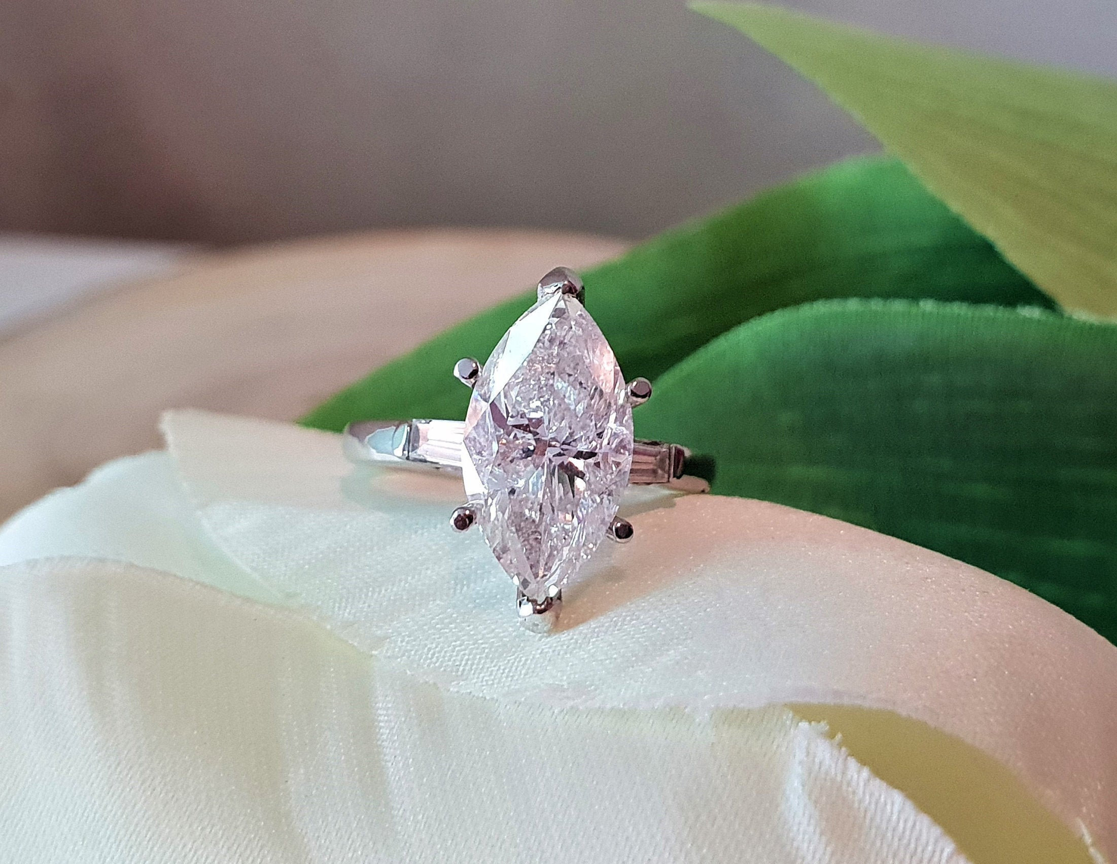 IGL Certified 3 Carat Marquise Diamond Ring Marquise Cut | Etsy