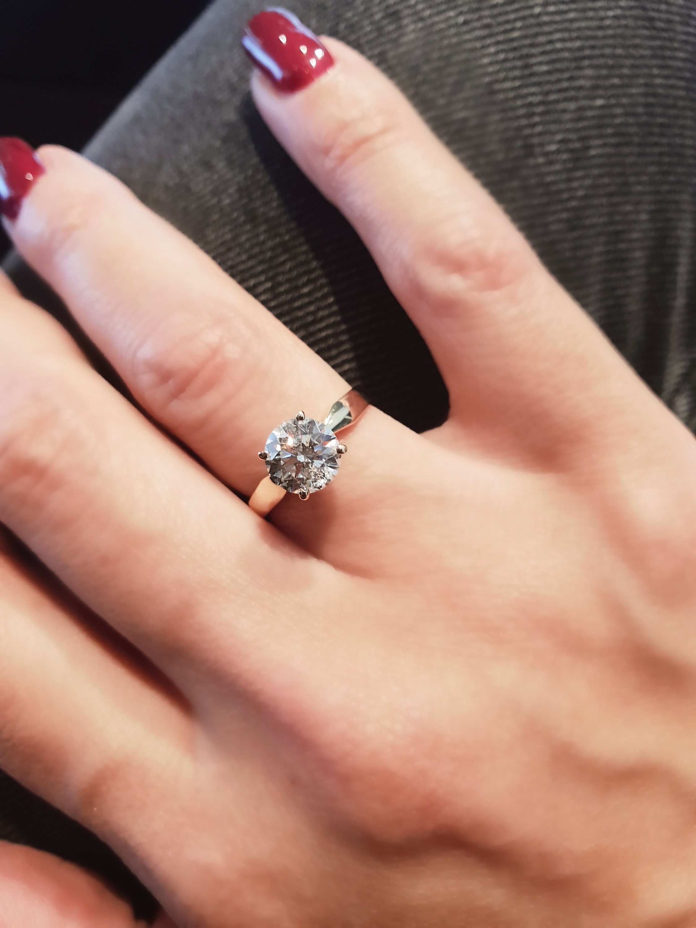 Harbor - 14k White Gold 1 Carat Princess Cut 3 Stone Natural Diamond  Engagement Ring @ $4400 | Gabriel & Co.