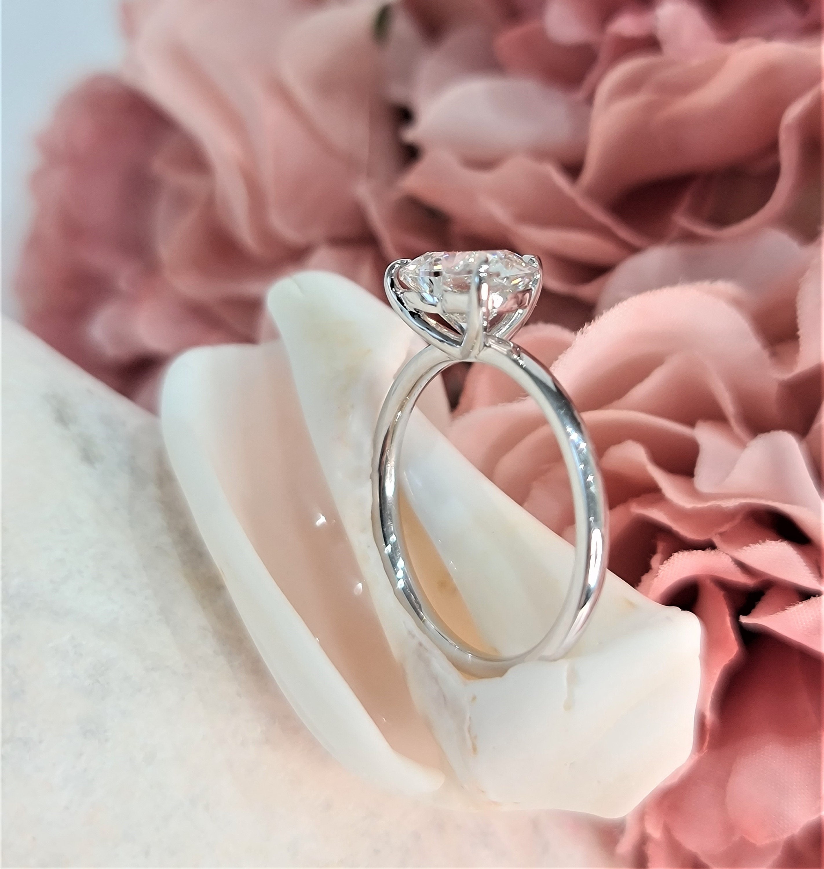 2.32 Carat Heart Shaped Natural Diamond Engagement Ring – Happy