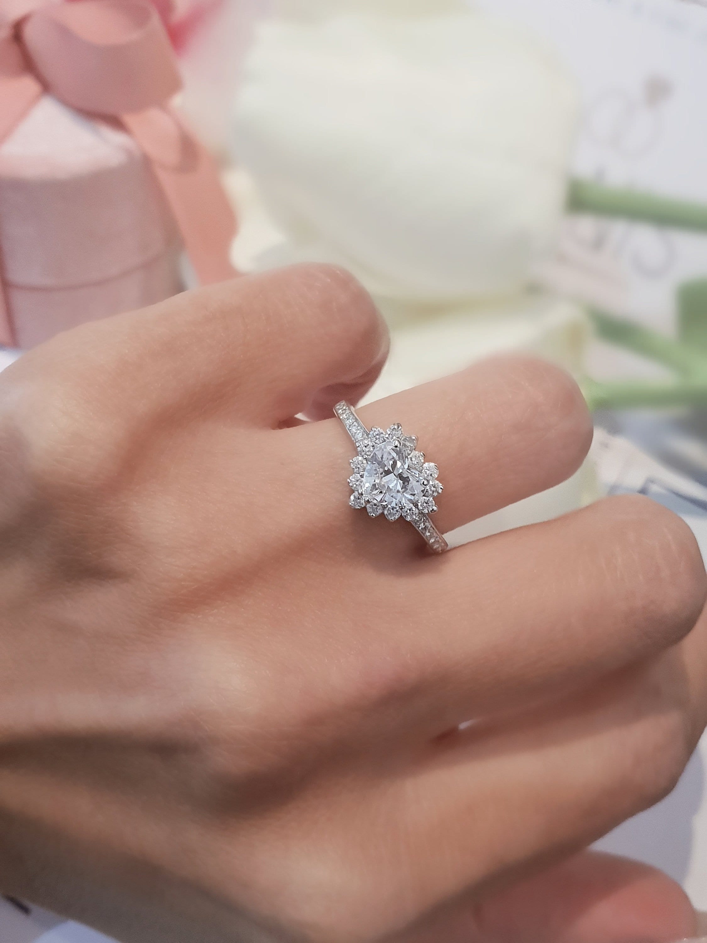 1.6 Ct. Heart Shape Natural Diamond Micro Pave Natural Diamond Engagement  Ring (GIA Certified) | Diamond Mansion