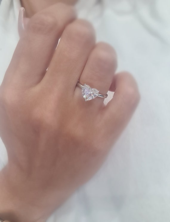 2 carat heart shaped diamond discount