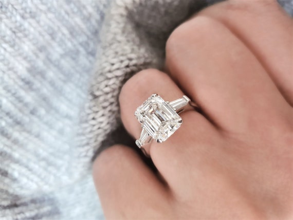 High Jewelry, Emerald Cut Lab Diamond Ring