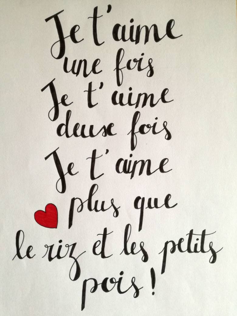 Je T'aime Une Fois