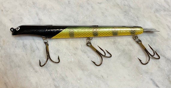 Buy Vintage Hand Painted Wooden Musky Fishing Lure Online in India 