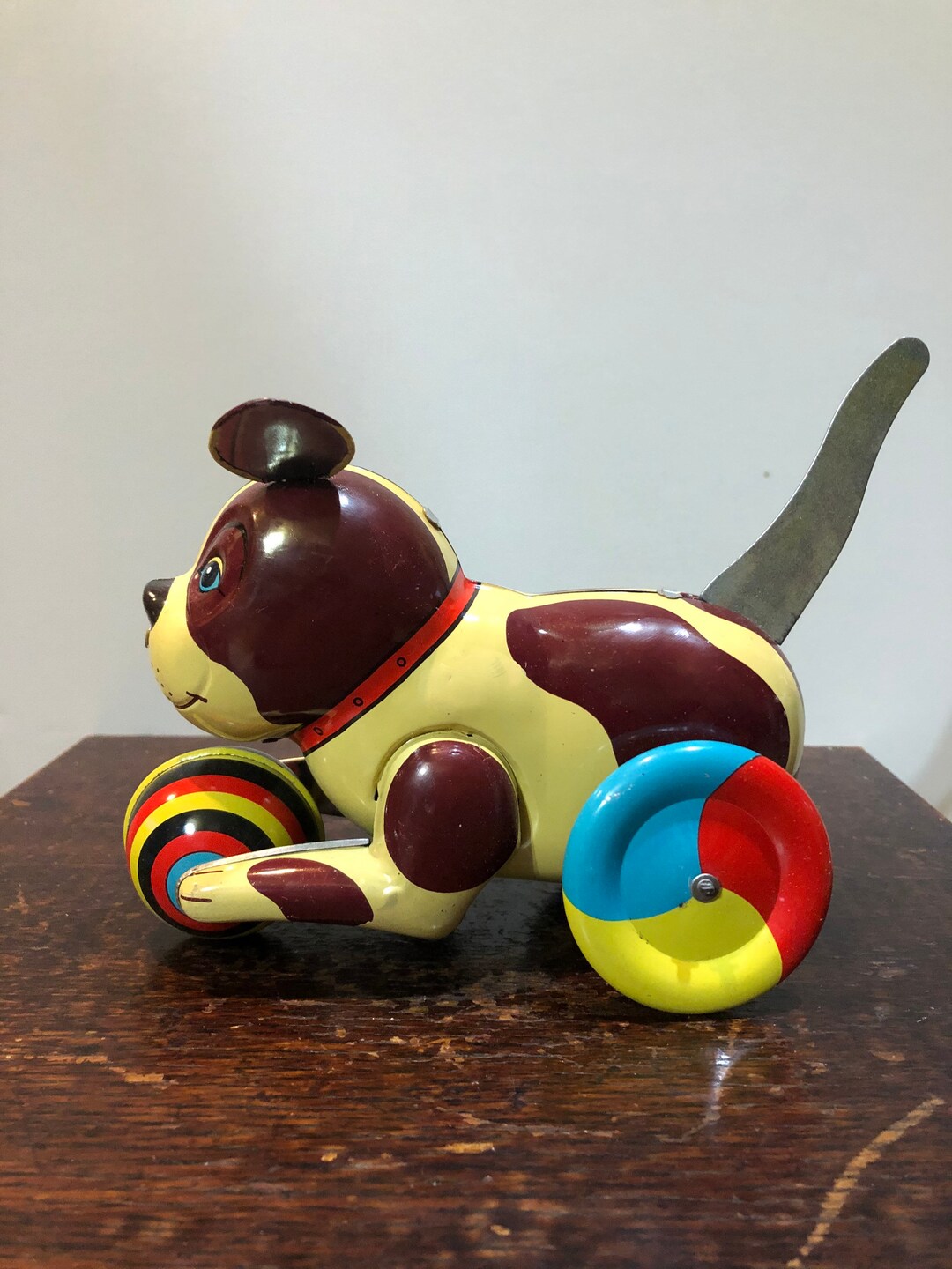 Vintage Beijing Toy No. 1 Factory Tin Push and Go Dog Etsy