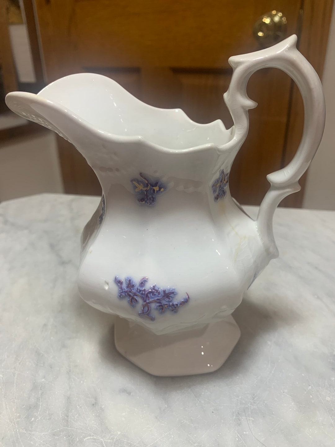 Antique C. 1912 1926 Adderley England Blue Chelsea Fine Bone China