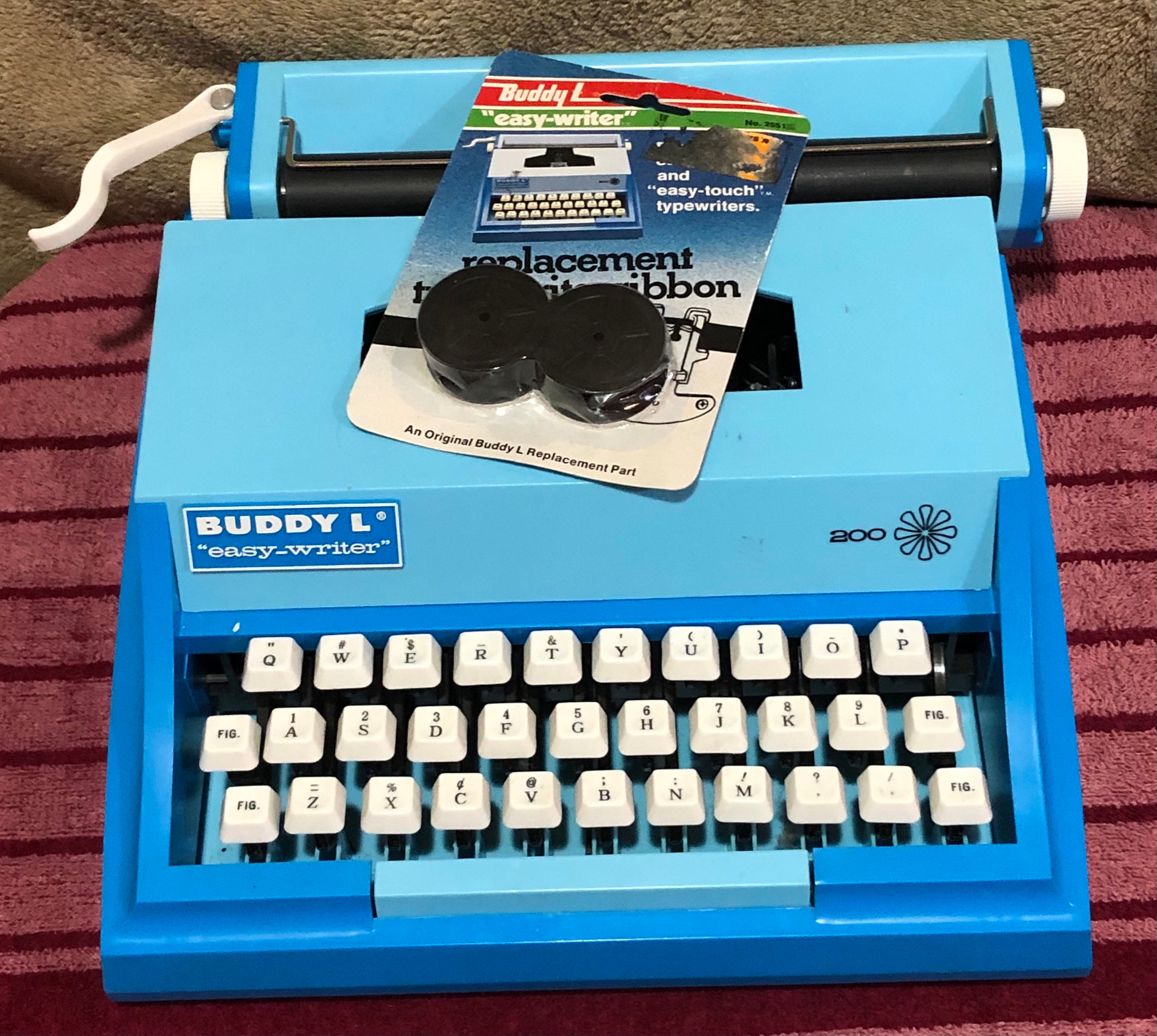 Vintage 1981 Kids Typewriter Buddy L Easy Writer #220 w Ribbon Works! Rare  Find.