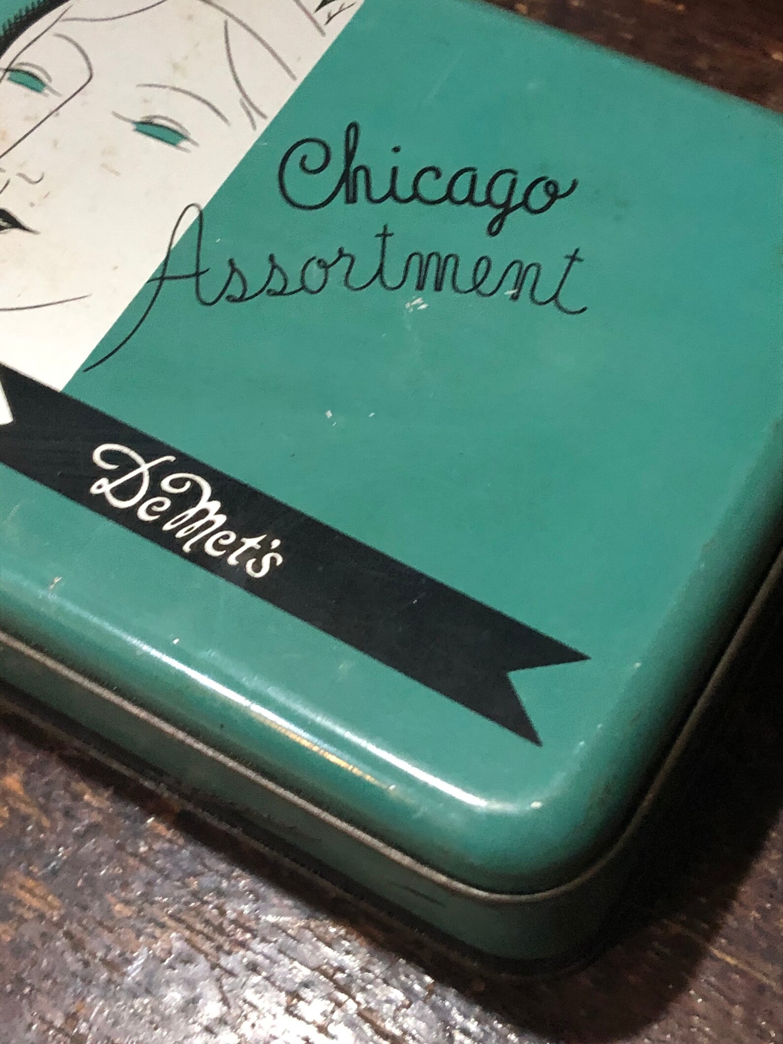 Vintage DeMets Candy Company Chicago Assortment Candy Tin Etsy