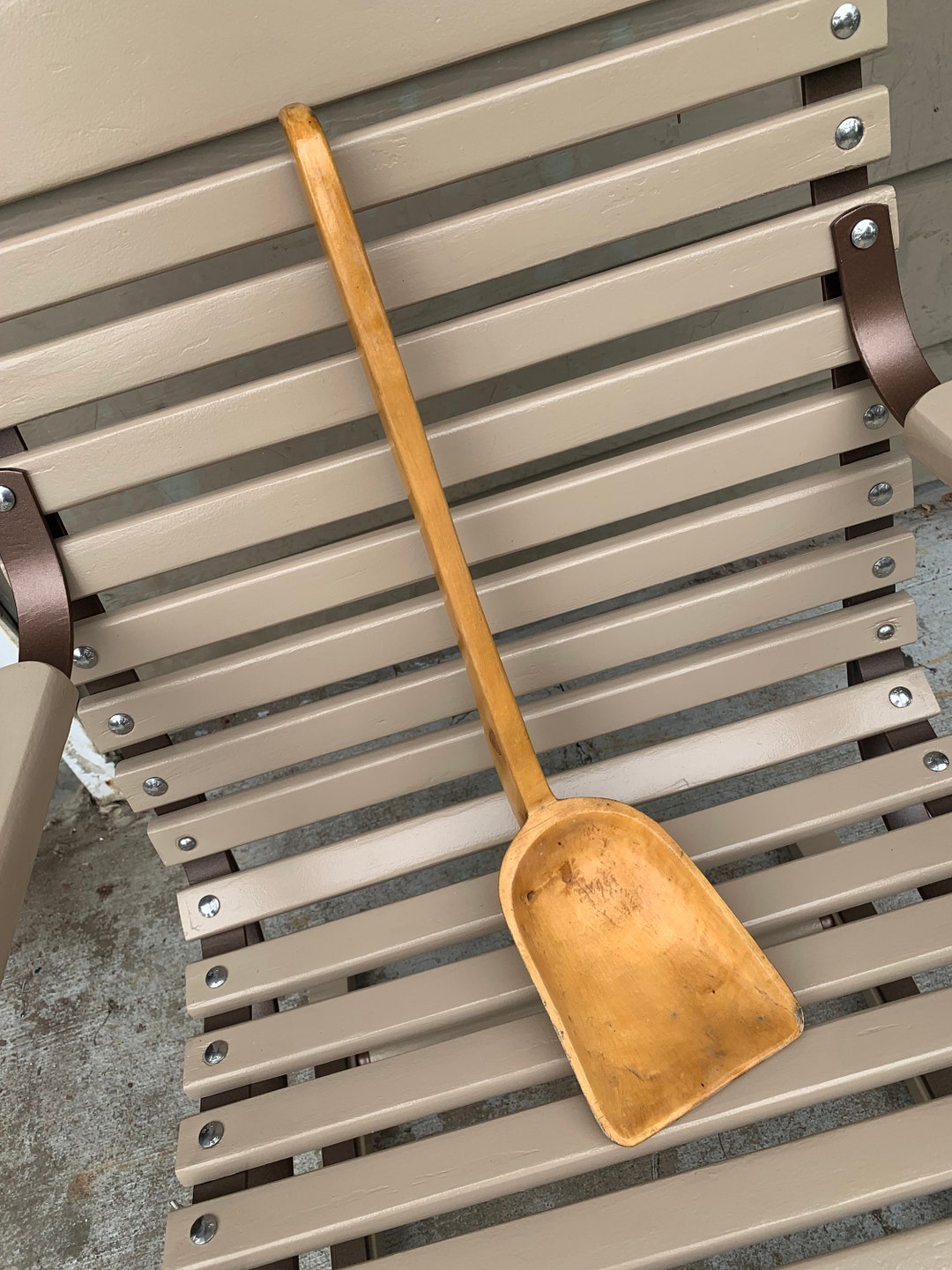 Large Vintage Norwegian Sap Spoon Carved Wood Steinkjer, Norway ...