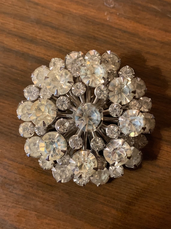 Beautiful Early 1900’s Rhinestone Brooch