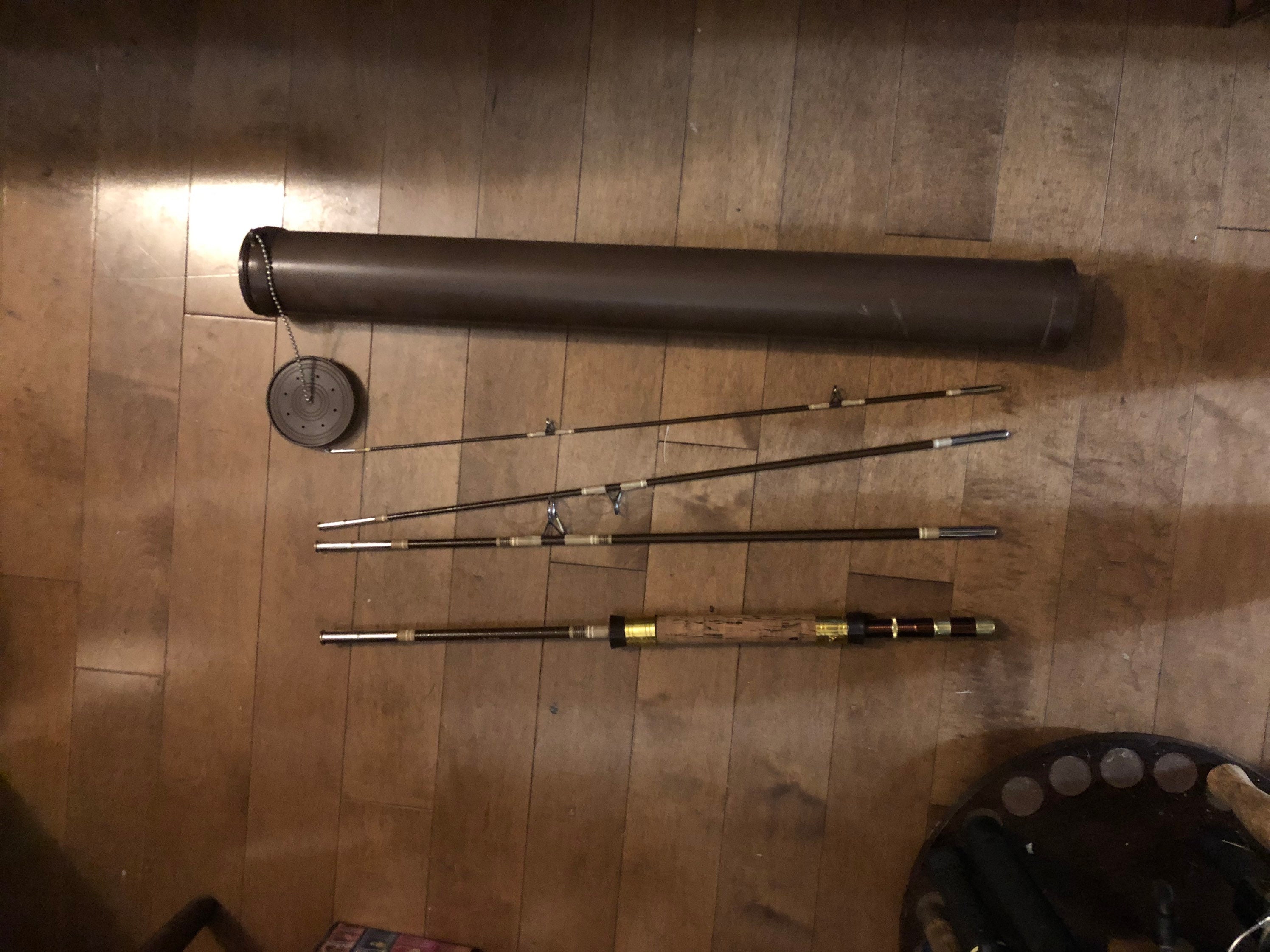 Vintage St. Croix Fly Fishing Rod 4-piece 7 Model 8005-4 7 Park Falls, WI  With Storage Case Tube -  Hong Kong