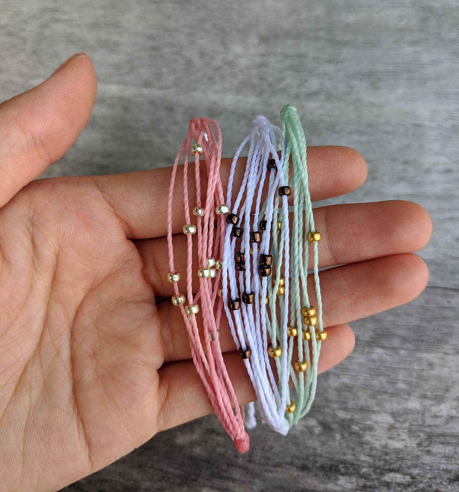 DIY Pura Vida-Inspired Seed Bead Wax String Bracelets - MuffinChanel