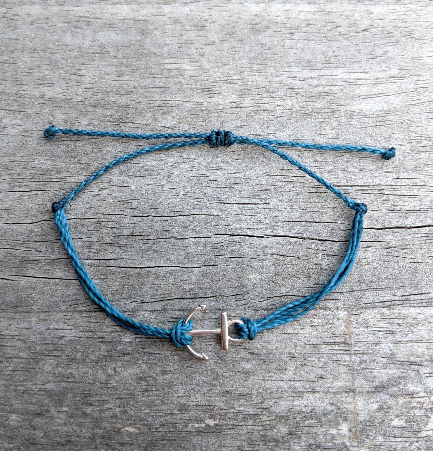 I've seen a lot of anchor bracelets online recently, but I never wanted to  drop $40 on one, so I made a few for about $3 each over break. How do they