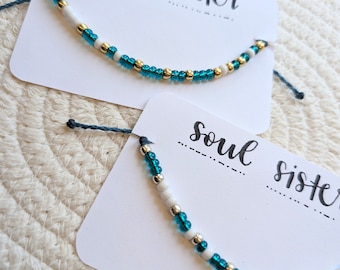 Morse Code Anklet, Personalized Unique String Beads Gift, Custom Pura Vida Hidden Message or Name Jewelry, Colorful Waterproof & Adjustable