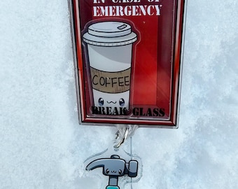 Lustige Kaffee Shaker Abzeichen Reel | Nurse Badge Reel und Schlüsselanhänger Geschenk