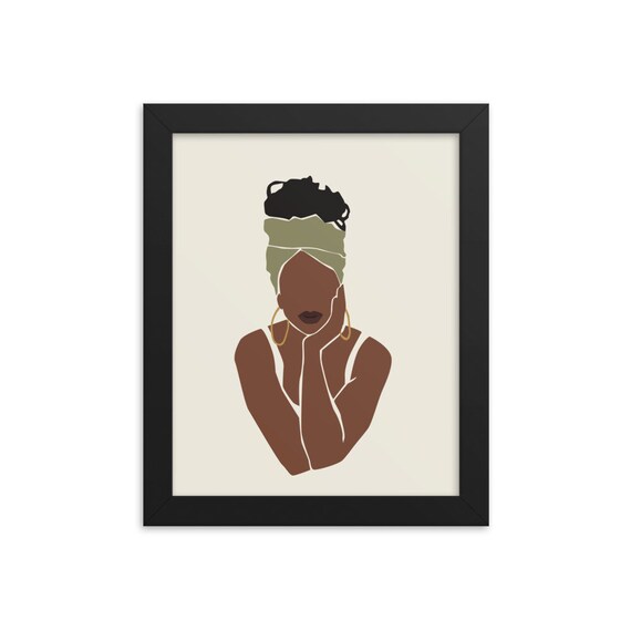 Black Art Framed Poster/Black Wall Art/Black Art Print/Black Etsy