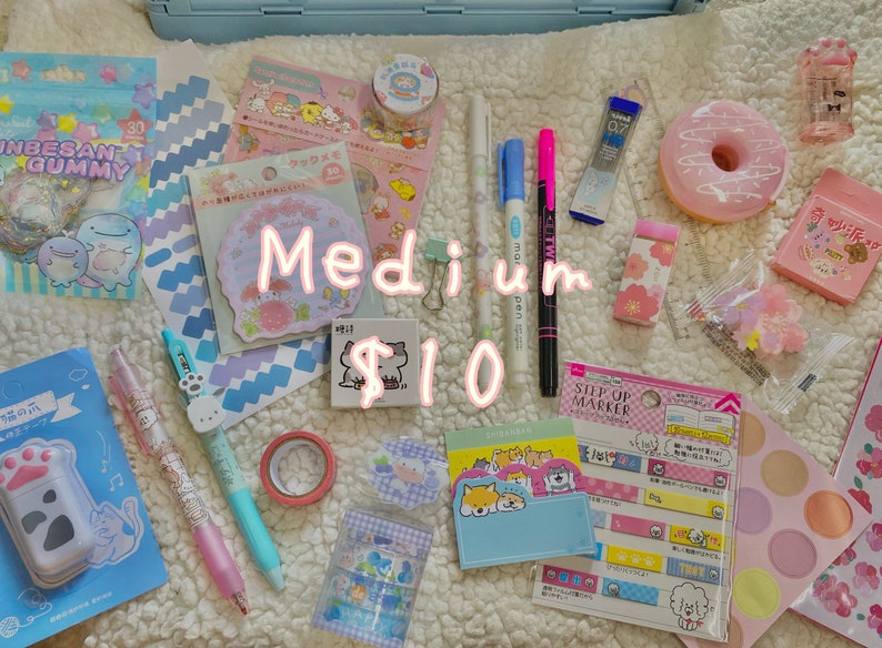 Japanese Stationary Mystery Supply Grab Bag Bundle read description image 2