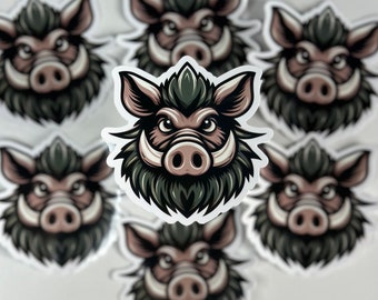 Boar Sticker Kawaii Die Cut Pig Waterproof Waterbottle Sticker Laptop Notebook Label Gift Cute Stationery Lover Year of the Boar