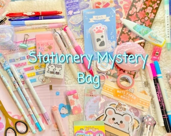 Stationery Supply Mystery Bag Cute Japanese Supplies Back to School Journaling Kawaii Lover Sticker Kids Gift Girl Birthday Present Daughter