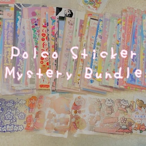 Polco Sticker Bundle Korean Cute Design Mystery Stationery Lover Deco Photocard Toploader Decorate Kpop Notebook Sheet Journal