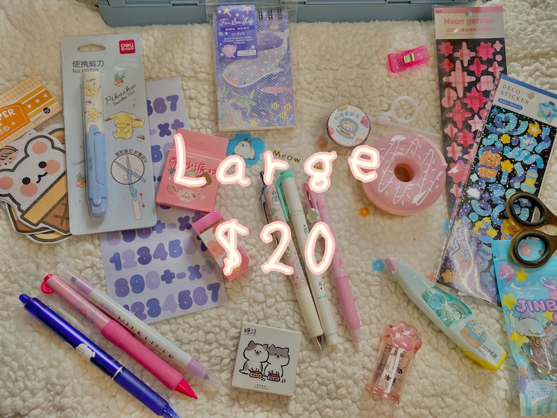 Japanese Stationary Mystery Supply Grab Bag Bundle read description image 3