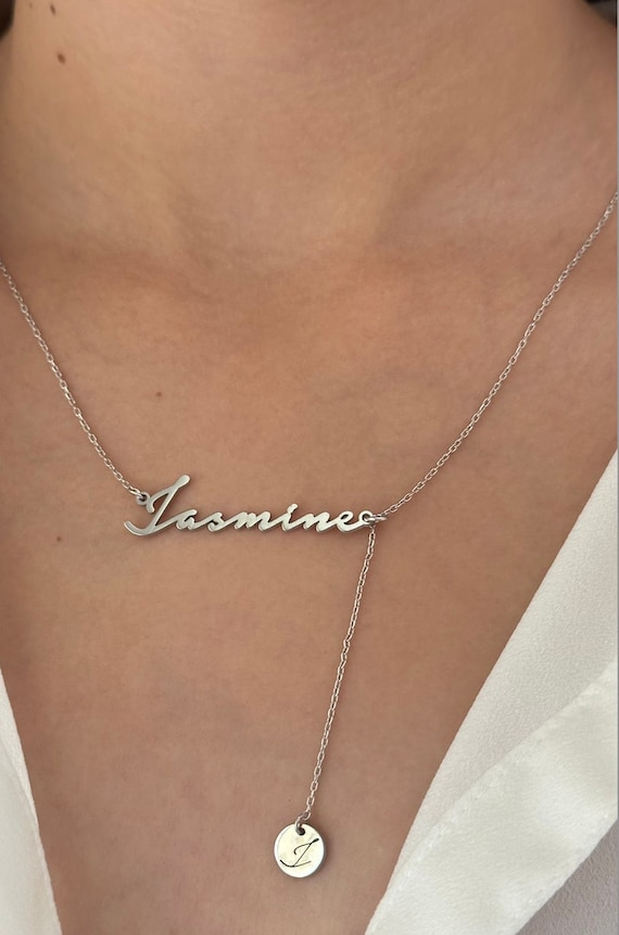 Drop name necklace sale