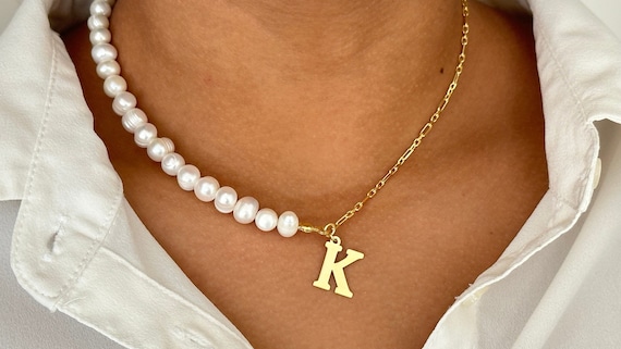 Ashton Silver Half Chain Necklace in White Pearl | Kendra Scott