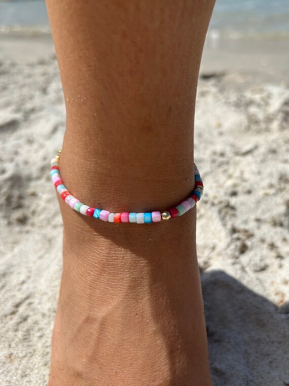 Cute beachy deals anklets