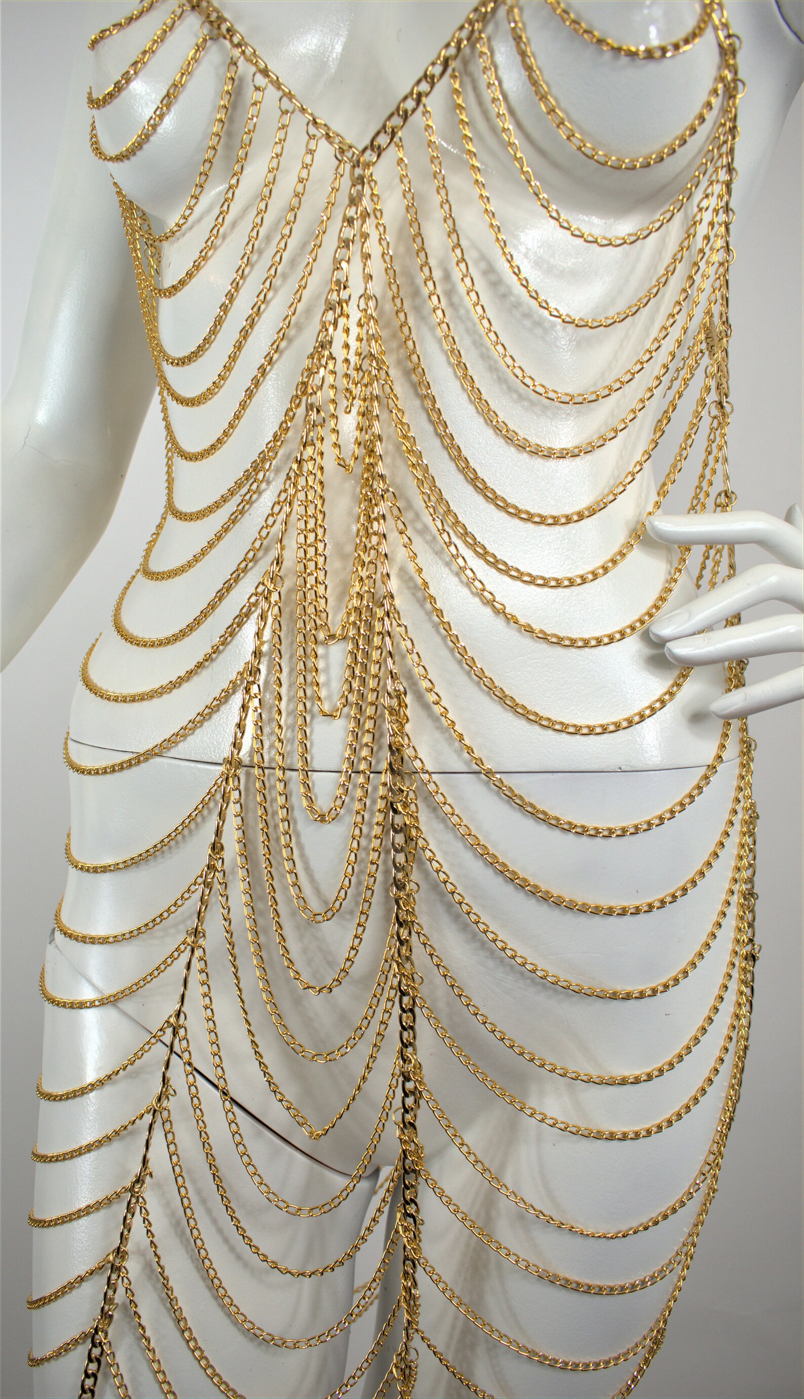 WE042 Hopecage Chains Dressuniversal Sizehot Sexy Etsy