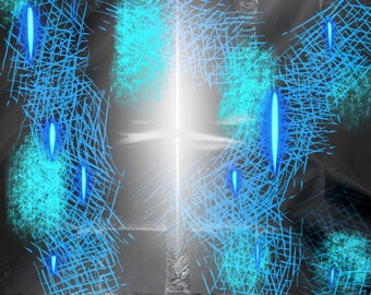 star beings light language activation - wall art - digital download - ascension awakening journey