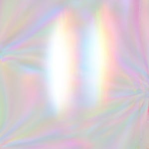 Op de afbeelding: Abstracte, iriserende achtergrond met een zachte, wazige, pastelkleurige gradiënt. De kleuren zijn lichtroze, lichtblauw en wit.