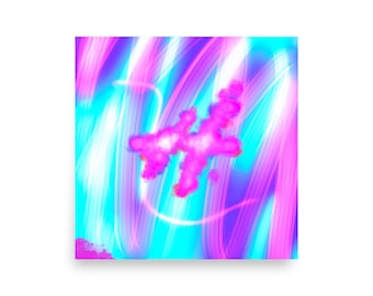 Loslassen und frei sein - Aufstieg und Aktivierung der Seelenlichtsprache - Heilkunst - Wandkunst - Poster - Göttliche Liebe