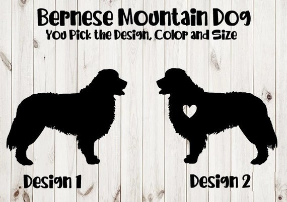 dog breed 6.5/" BERNESE MOUNTAIN DOG vinyl decal car window laptop sticker