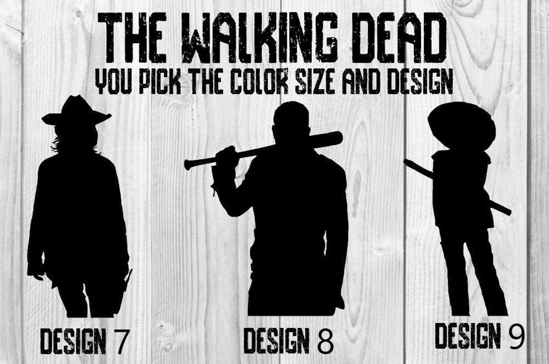 Rick Grimes Decal Twd Decal Negan AMC Twd the Walking Dead Decal Daryl Dixon Carl Grimes