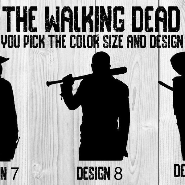 Rick Grimes Decal | Twd Decal | Negan | AMC twd | The Walking Dead Decal | Daryl Dixon | Carl Grimes | Michonne | Judith Grimes | Car Decal